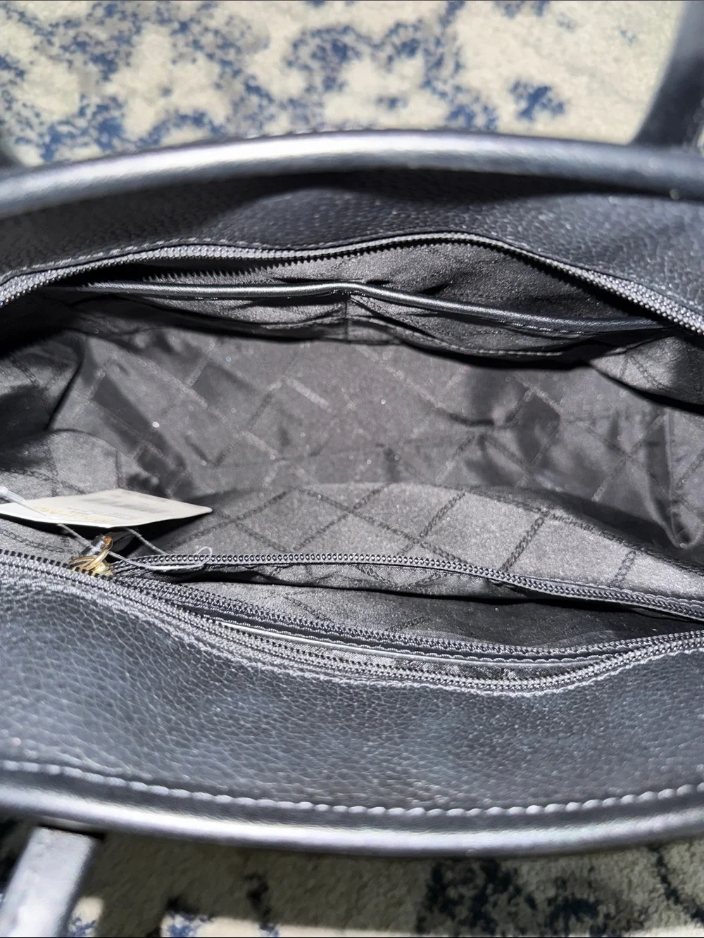 Michael Kors Black Pebbled Leather Tote with Shoulder Strap